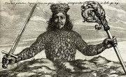 Naslovnica knjige Leviathan (avtor Abraham Bosse, 1651)