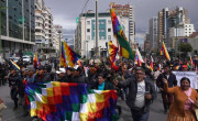 Protesti v Boliviji v podporo Evu Moralesu