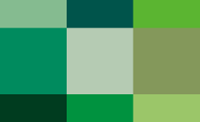 50 shades of green 