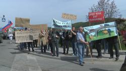 Protest proti trasi hitre ceste