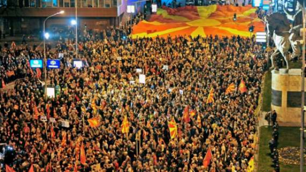 Protesti v makedoniji.