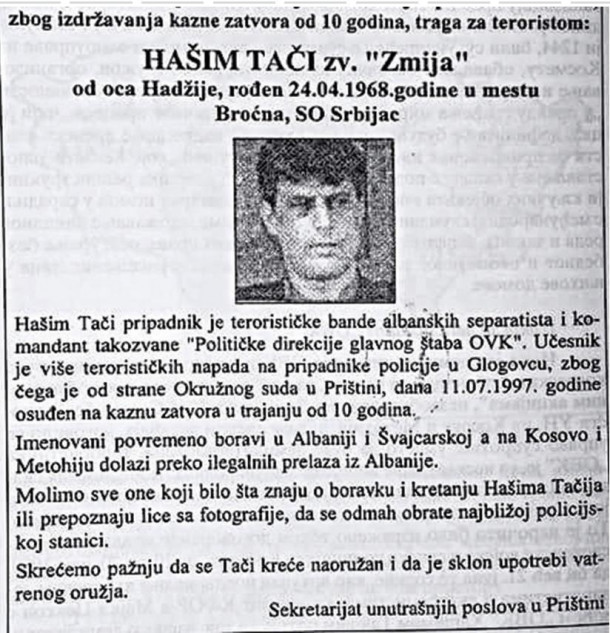 thaci zmija