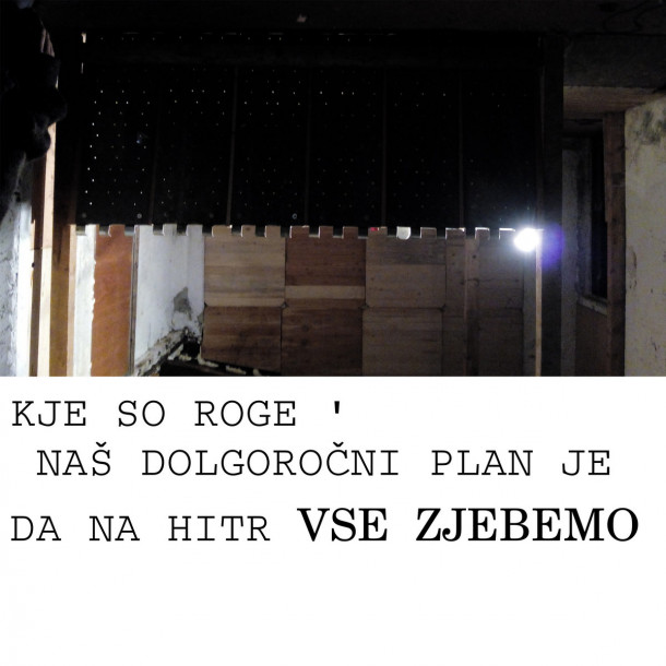 Naslovnica albuma naš dolgoročni plan je ... od kje so roke